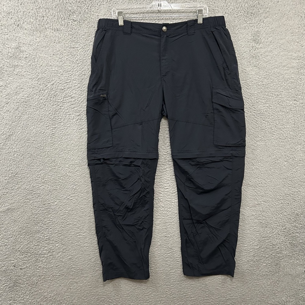 Columbia Pants Men 38x30 Blue Covertible Cargo Omni Shade Sun Protection Outdoor